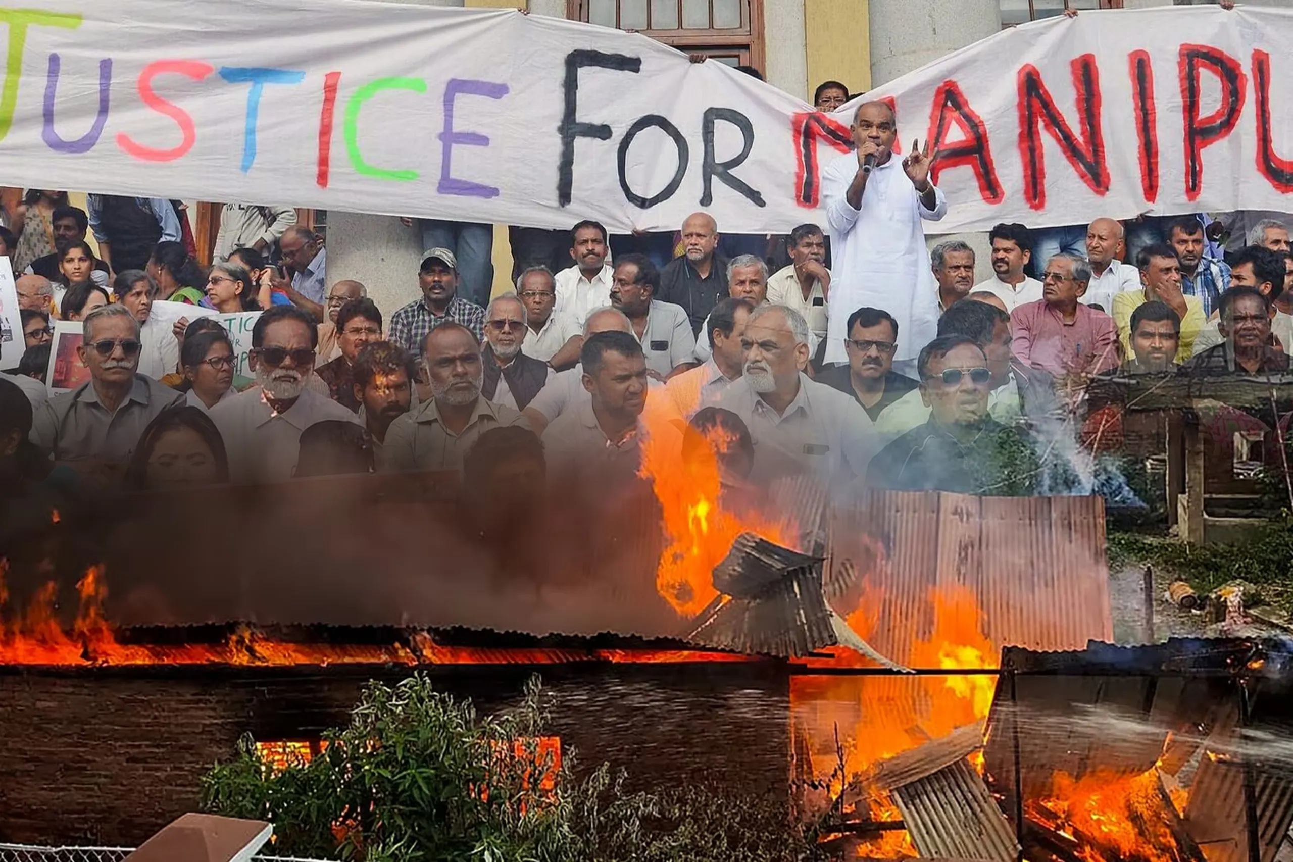 मणिपुर हिंसा : फिर धधकी हिंसा की ज्वाला, फिर कर्फ्यू गरमाया