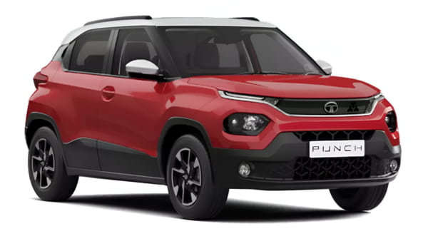 tata punch exterior red color